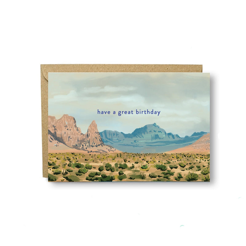 Birthday Nevada Desert Card