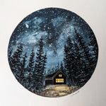Cabin Under The Stars Original Painting