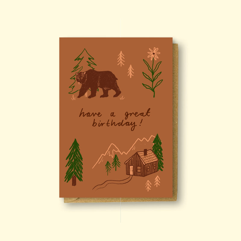 Happy Birthday Woods Card