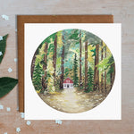 Cabin In The Woods Greetings Card