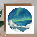 Greenland Northern Lights Greetings Card