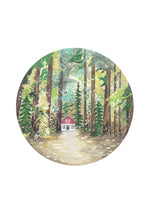 Cabin In The Woods Watercolour Art Print