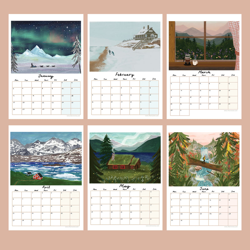 PRE-ORDER 2026 Illustrated Nature Calendar