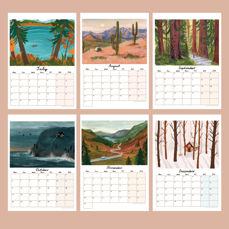 PRE-ORDER 2026 Illustrated Nature Calendar