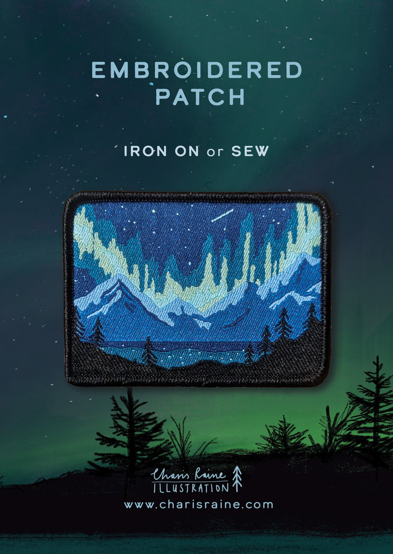 Northern Lights Embroidered Patch