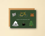 Thanks for the Adventures Dad Cycling Card