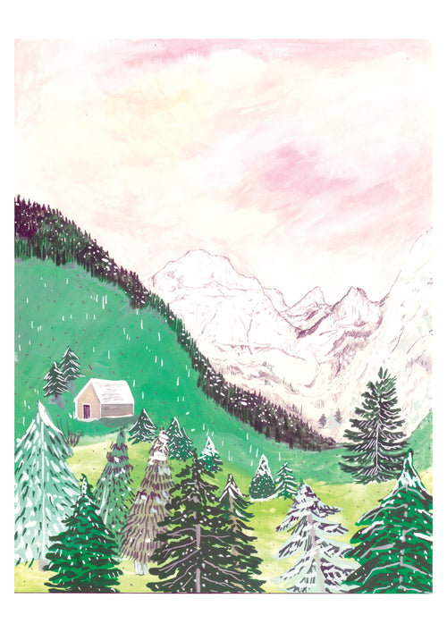 Seconds: Austrian Alps A4 Art Print