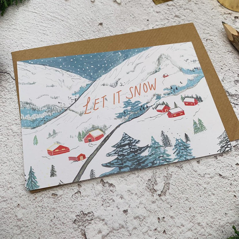 Let It Snow Christmas Card