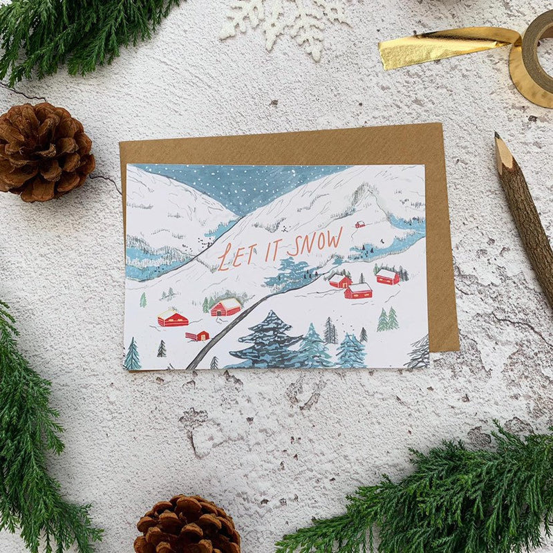 Let It Snow Christmas Card