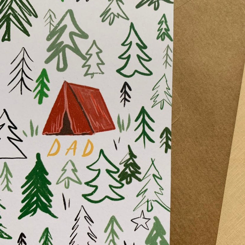 Dad Camping Card