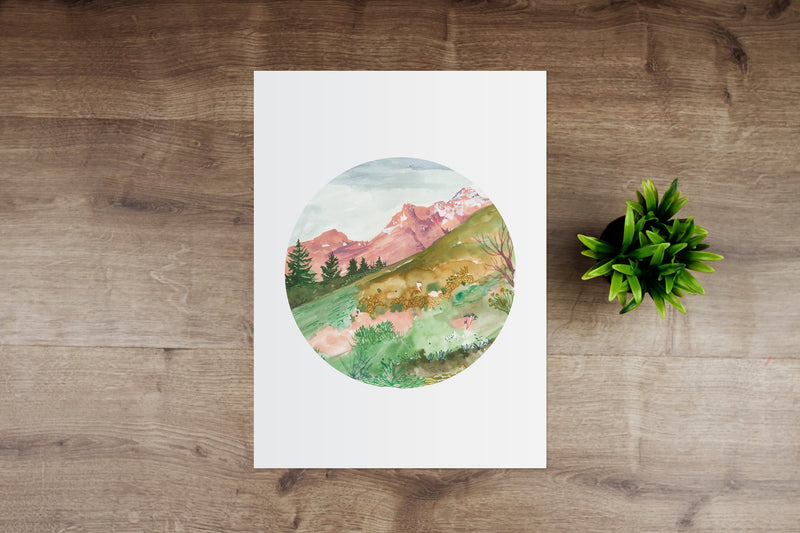 Swiss Landscape Art Print