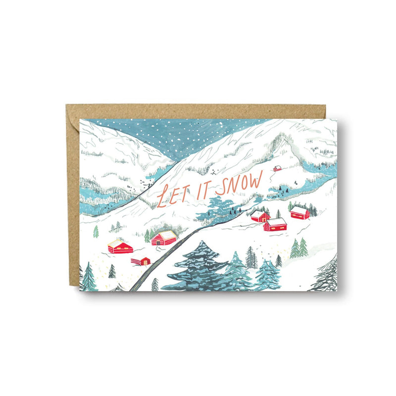 Let It Snow Christmas Card
