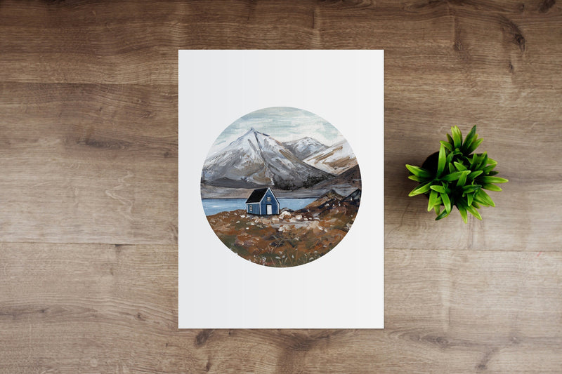 Autumnal Cabin Art Print