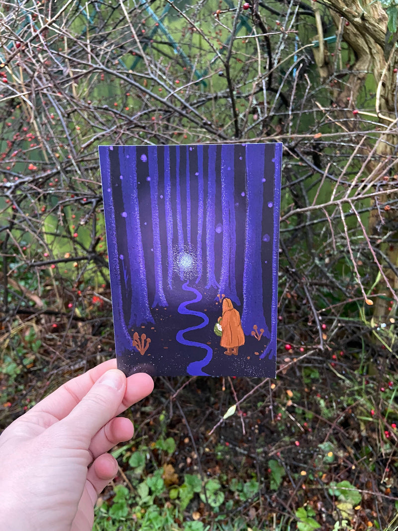 Folktale Week - Will o The Wisp Postcard