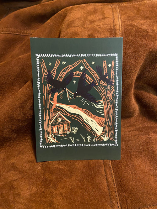 Folktale Week Odins Ravens Postcard