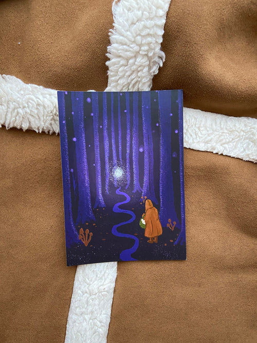 Folktale Week - Will o The Wisp Postcard