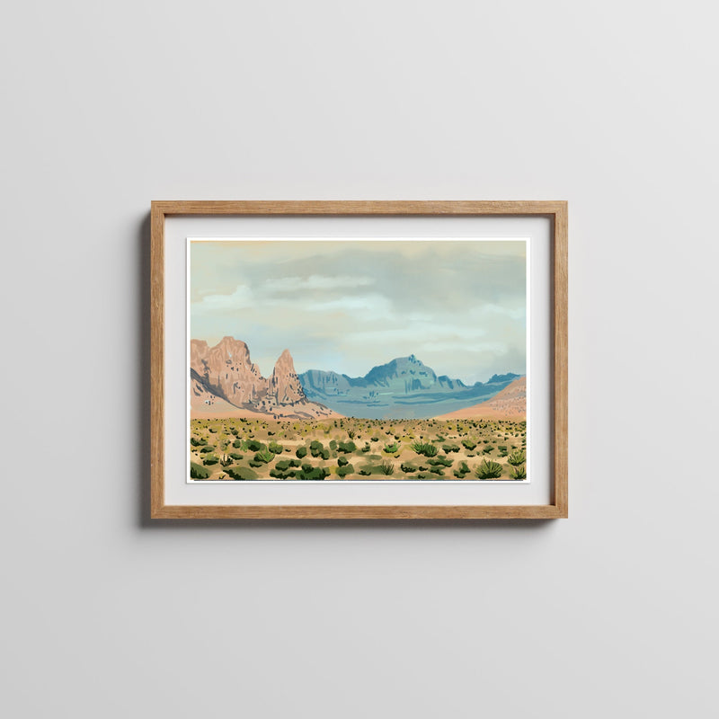 Nevada Desert Art Print