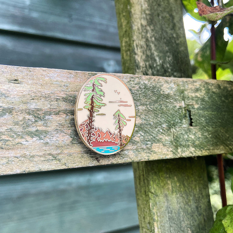 Pine Mountains Enamel Pin