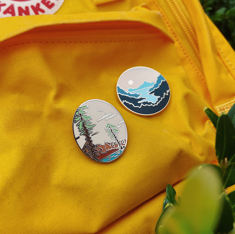 Pine Mountains Enamel Pin