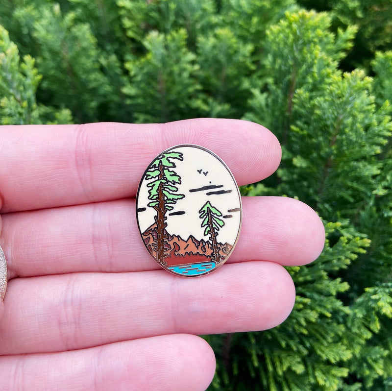 Pine Mountains Enamel Pin