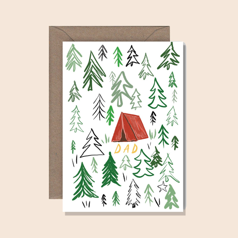 Dad Camping Card