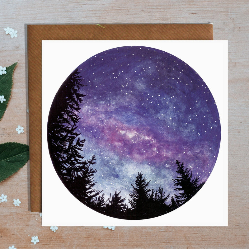 Night Sky in New Zealand Greetings Card