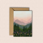 Love You Mum Mountain Card