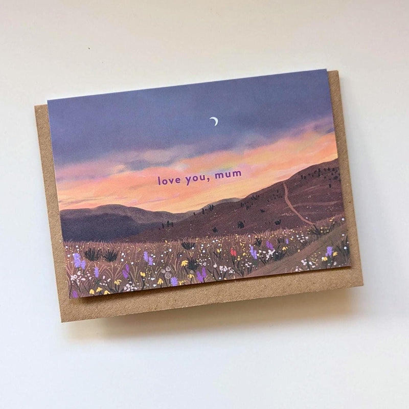 Love You Mum Wildflowers Card