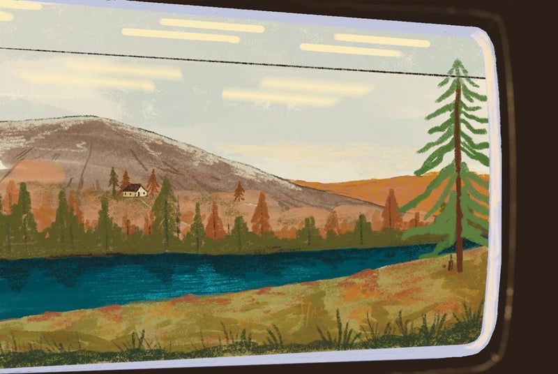 View From The Train Window Art Print