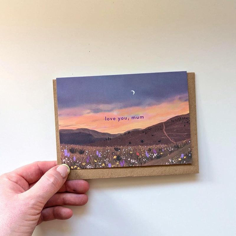 Love You Mum Wildflowers Card