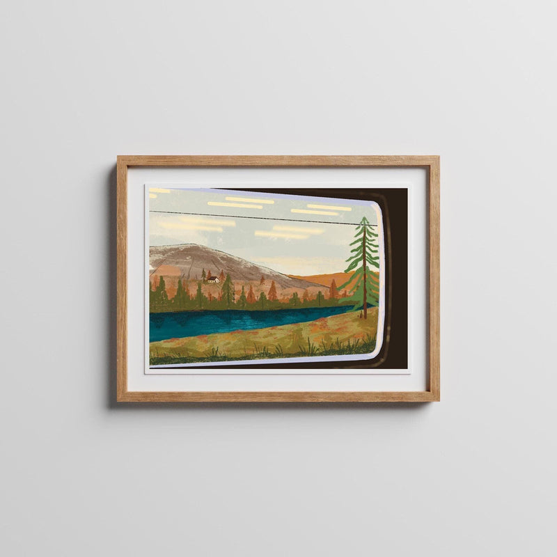 View From The Train Window Art Print