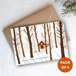 Merry & Bright Christmas Card - Pack of 4