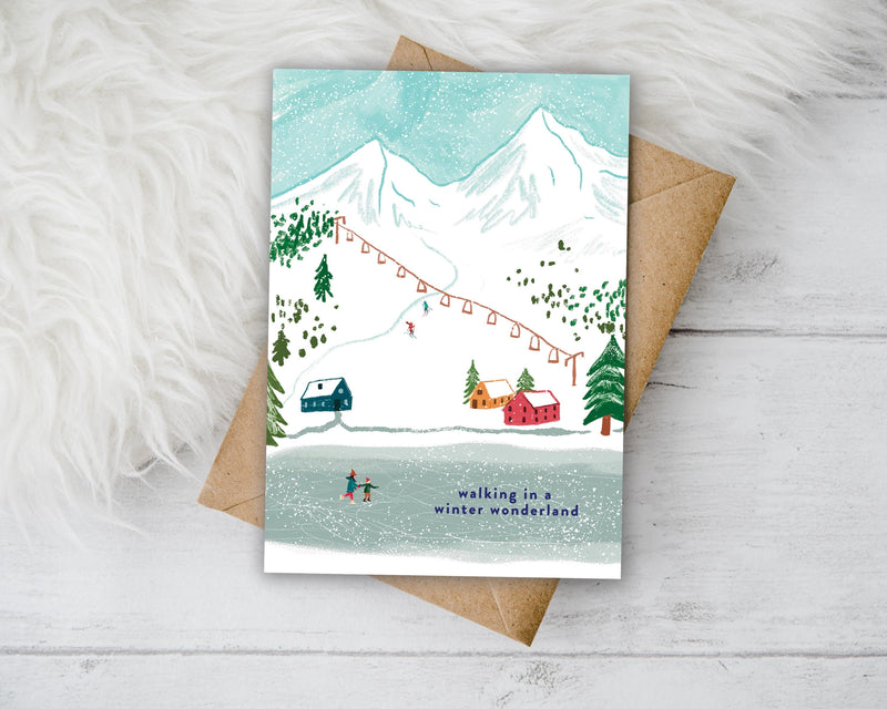Pack of 4 - Winter Wonderland Christmas Cards