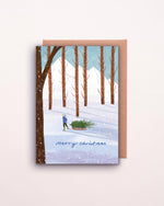 Pack of 4 - Christmas Sleigh Cards