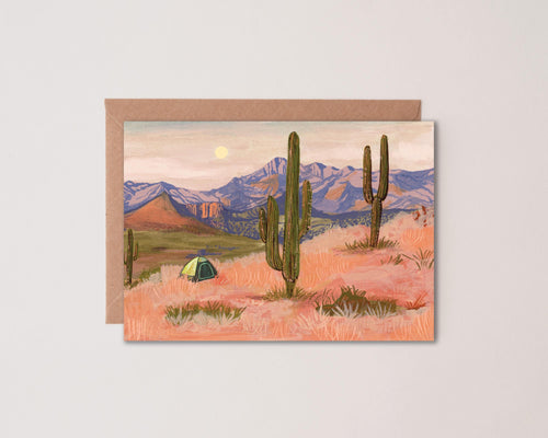 Desert Camping Greeting Card