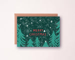 Starry Forest Christmas Card | Illustrated Christmas Card