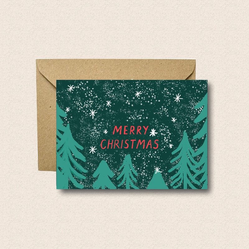 Pack of 8 Illustrated Christmas Cards