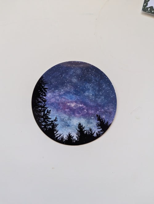 Night Sky in New Zealand Vinyl Sticker