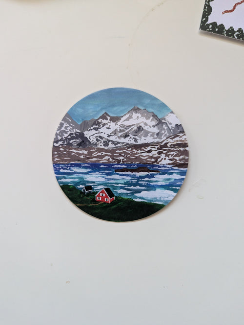 Greenland Cabins Vinyl Sticker