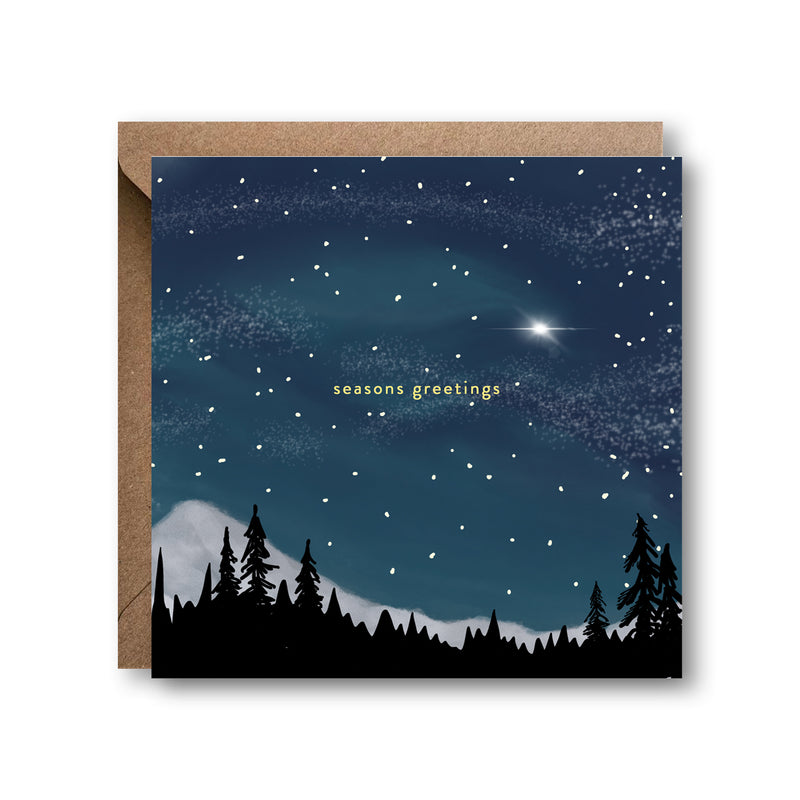 Seasons Greetings Skies Card