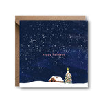 Happy Holidays Skies Card