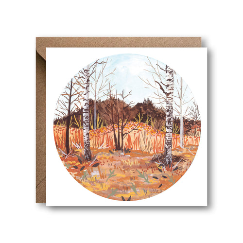 Swedish Birch Forest Greetings Card