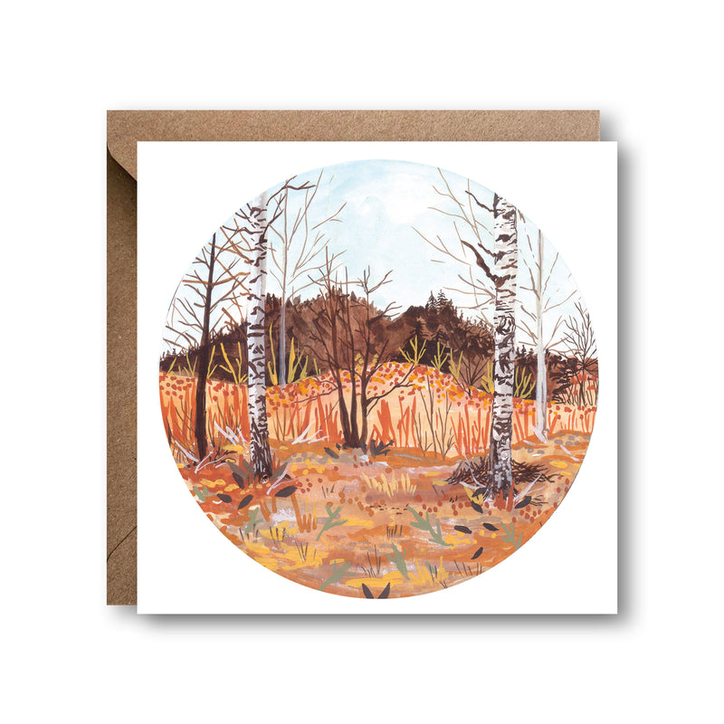 Swedish Birch Forest Greetings Card