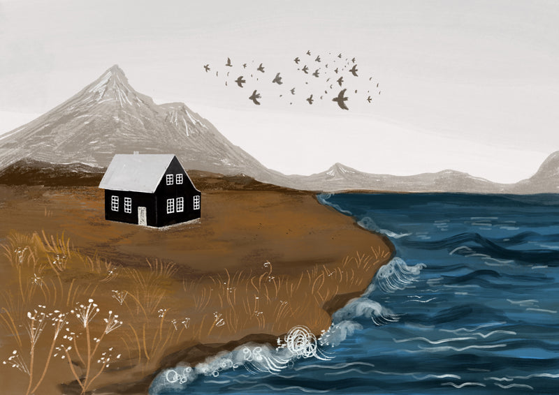 Icelandic Cottage Print