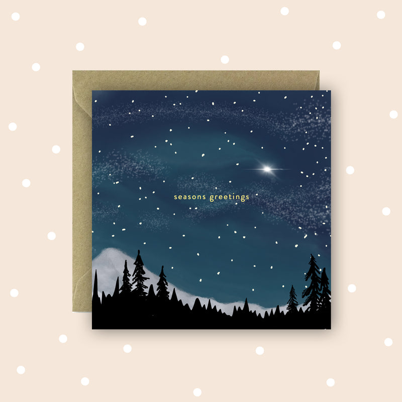 Seasons Greetings Skies Card