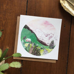 Austrian Mountains Greetings Card
