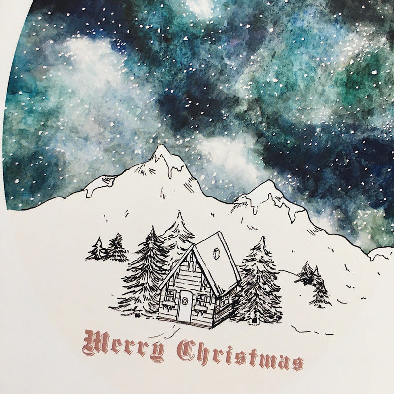 Starry Sky Christmas Card Set | Pack of 4