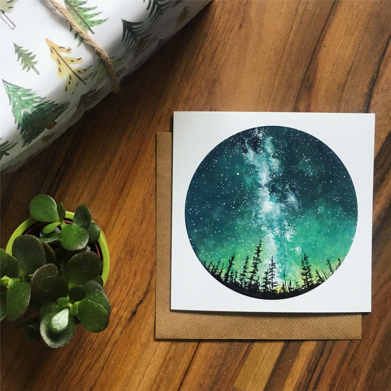 Forest Sky Greetings Card