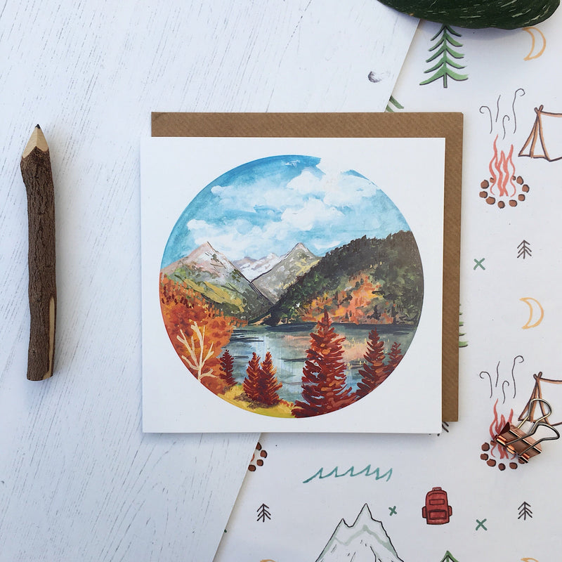 Rocky Mountains in Fall Card
