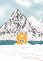 Yellow Cabin Giclee Print | A4 / A3